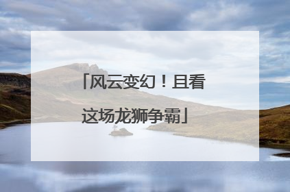 风云变幻！且看这场龙狮争霸
