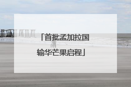 首批孟加拉国输华芒果启程
