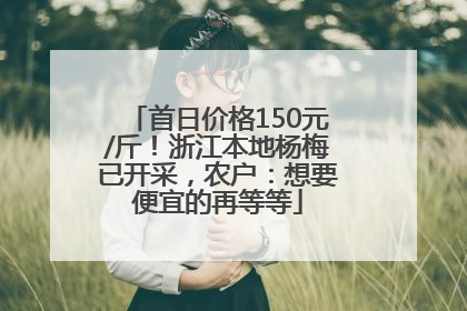 首日价格150元/斤！浙江本地杨梅已开采，农户：想要便宜的再等等