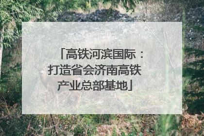高铁河滨国际：打造省会济南高铁产业总部基地