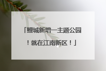 鲤城新增一主题公园！就在江南新区！