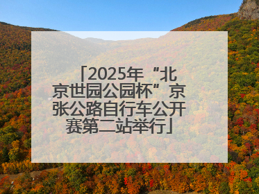 2025年“北京世园公园杯”京张公路自行车公开赛第二站举行