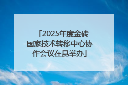 2025年度金砖国家技术转移中心协作会议在昆举办