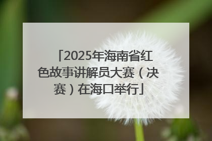 2025年海南省红色故事讲解员大赛（决赛）在海口举行